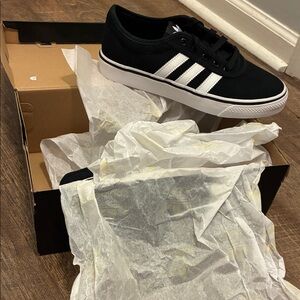 adidas Black and White Athletic Shoes